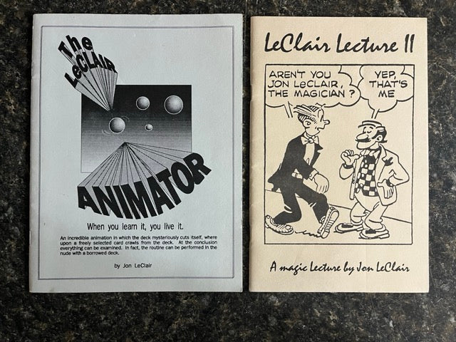 2 Jon LeClair booklets - Jon LeClair - SIGNED