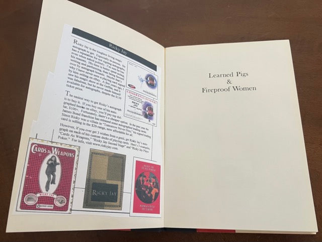 Learned Pigs & Fireproof Women - Ricky Jay (Hardcover, Used)