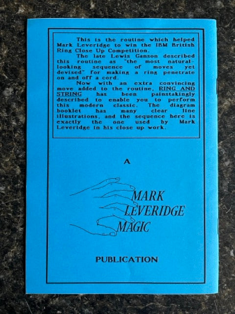 Ring & String Routine (Text booklet) - Mark Leveridge
