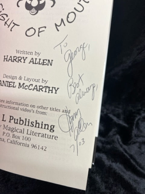 Sleight of Mouth - Harry Allen - 1st Edition - SIGNED (LIKE NEW)