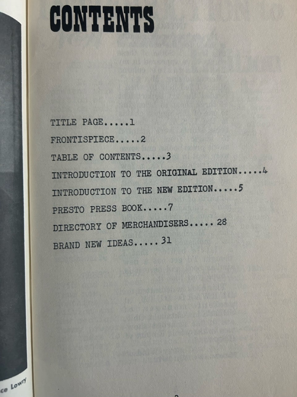 Tommy Windsor's Presto Press Book