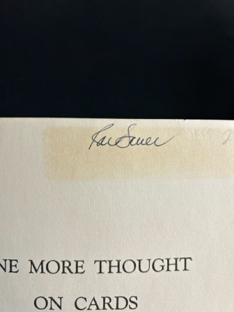 One More Thought On Cards - J. Stewart Smith