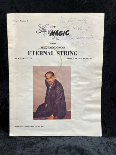 New Stars of Magic: Max Londono's Eternal String - Karl Fulves - SIGNED
