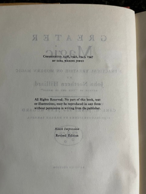 Greater Magic - John Northern Hilliard (1947 ed., HC w/dj)