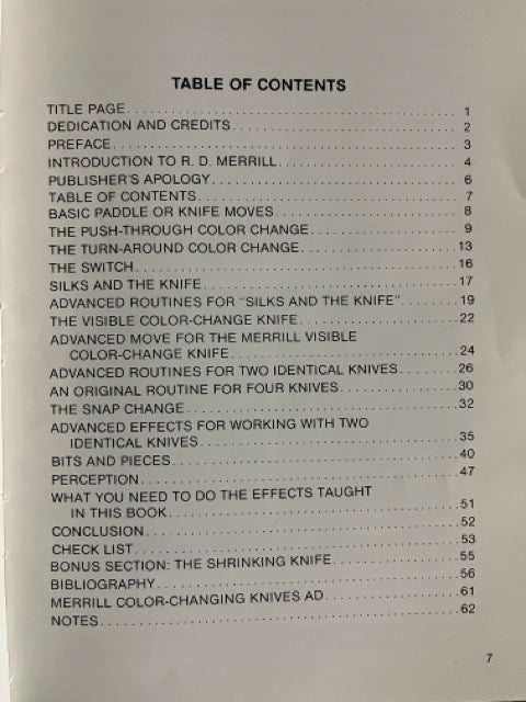 Merrill's Knife Book - R.D. Merrill