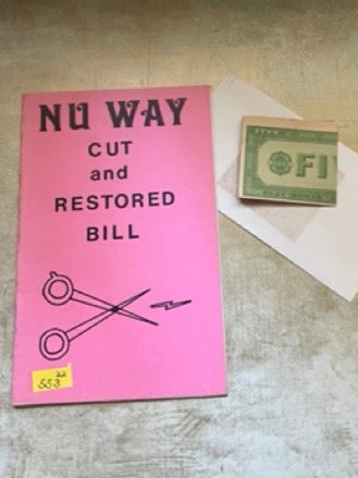 Nu Way Cut and Restored Bill (with Prop Bill) - Magico Magazine / Alan Dell