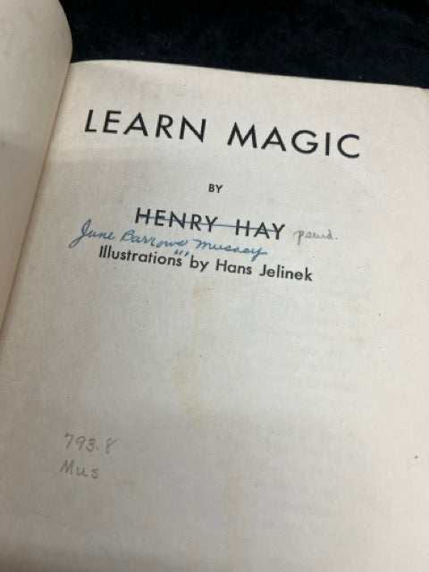 Learn Magic - Henry Hay (HC)