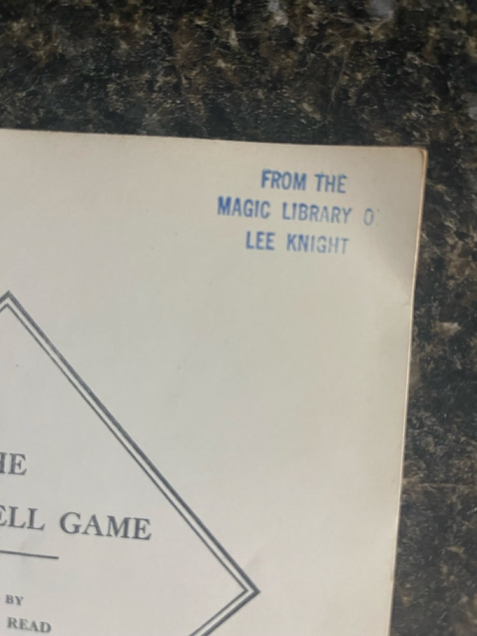 The Three Shell Game - Ralph W. Read