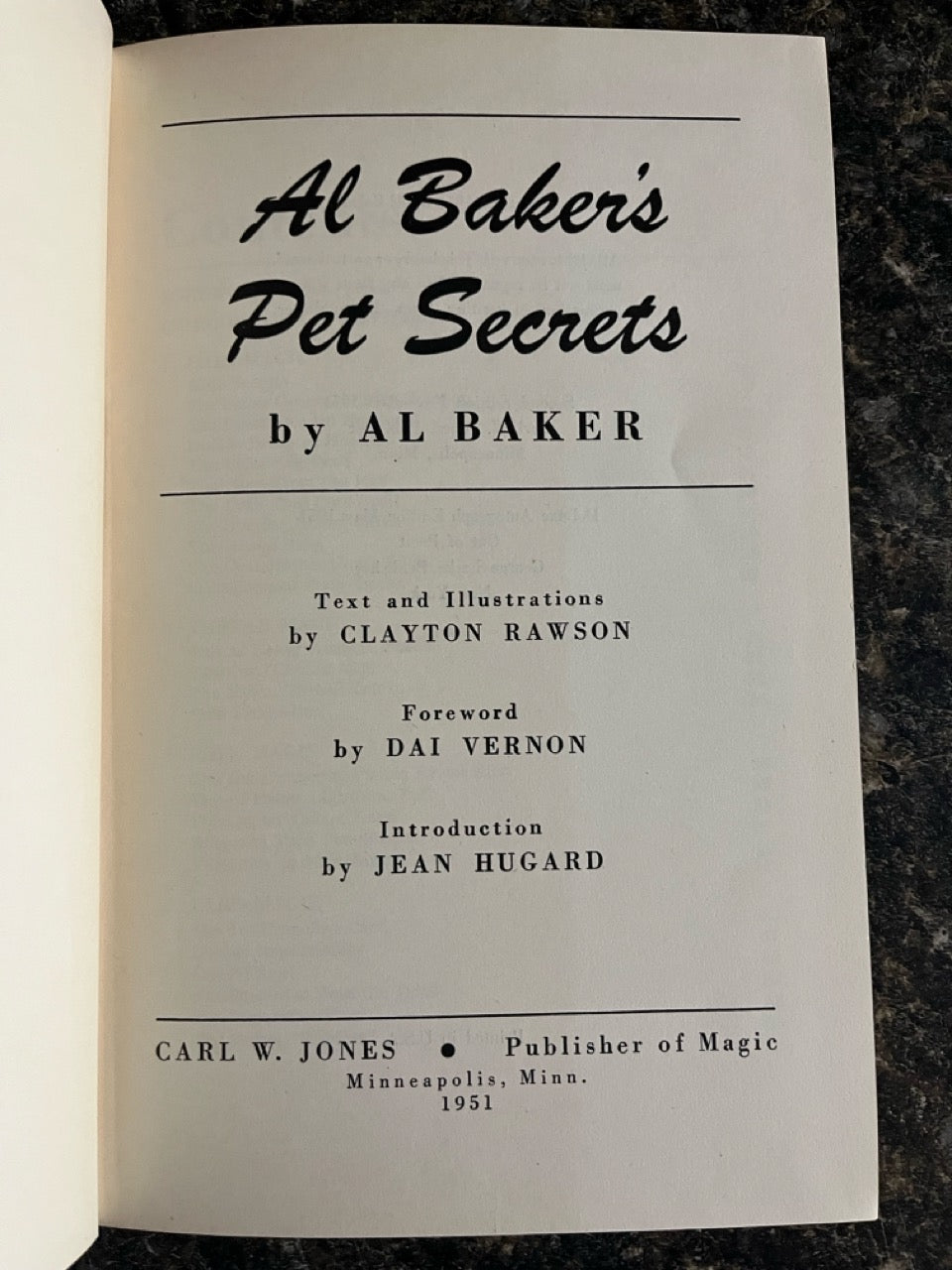 Al Baker's Pet Secrets