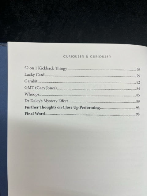 Curiouser & Curiouser - Chris Congreave