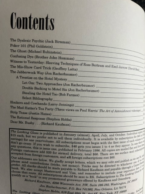 The Looking Glass - Richard Kaufman (2 issues)
