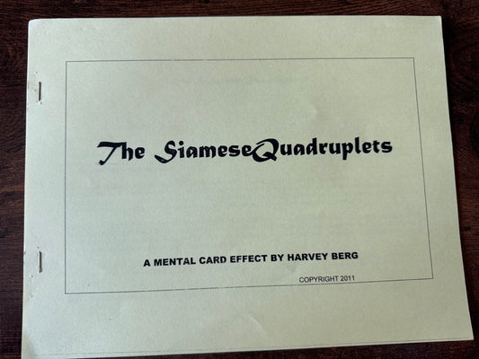 The Siamese Quadruplets - Harvey Berg