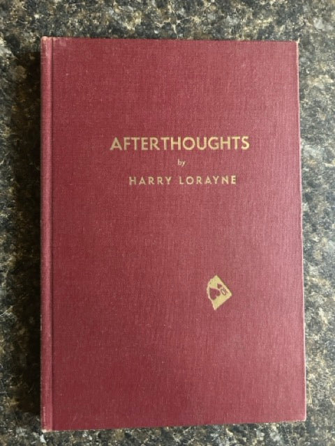 Afterthoughts - Harry Lorayne