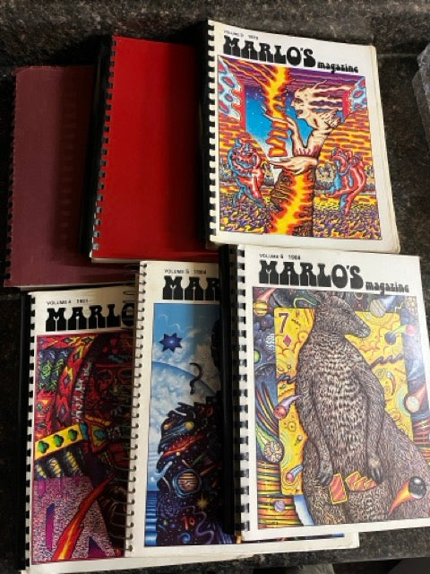 Marlo's Magazine (Vol. 1-6, Original Issues)- Edward Marlo - SIGNED