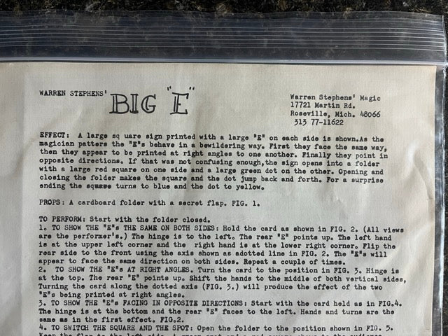 Warren Stephens' "BIG E" (prop)