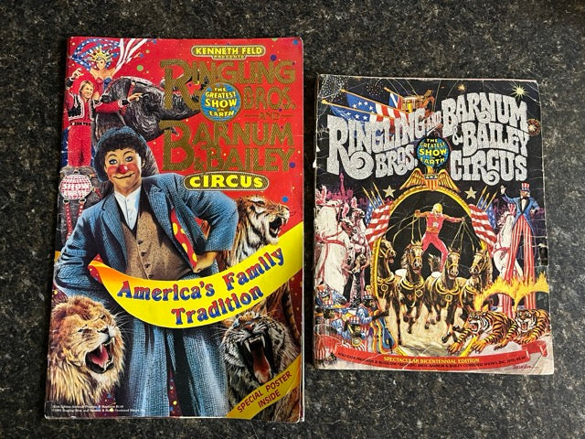 2 Ringling Brothers Circus Programs