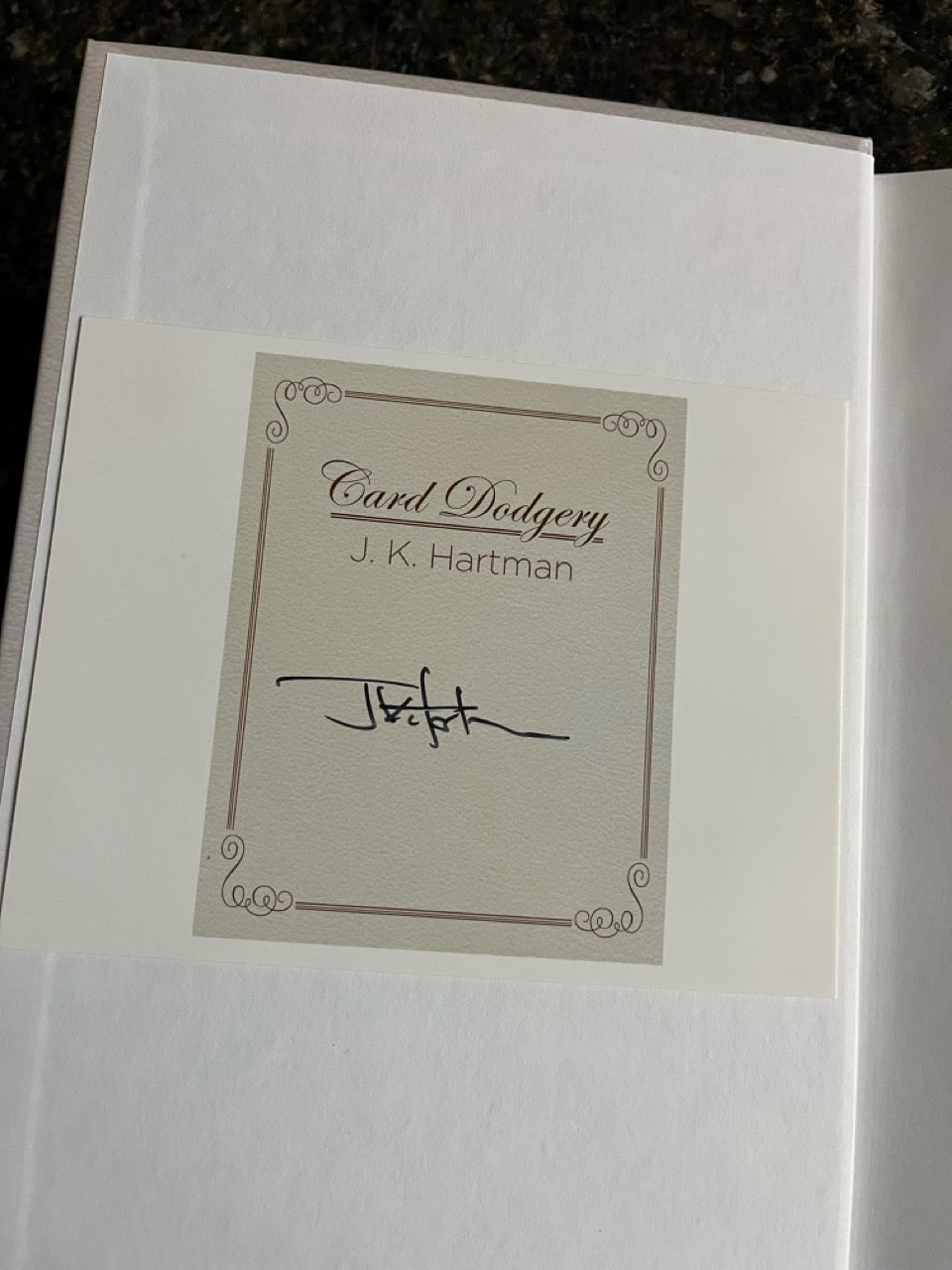 Card Dodgery - J.K. Hartman (SIGNED, RARE)