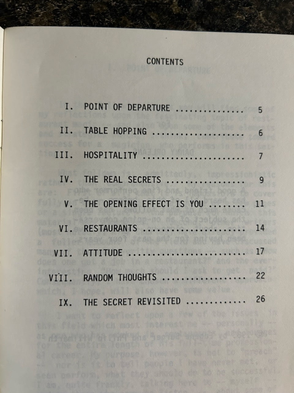 The Secret of Restaurant Magic - Eugene Burger - SIGNED