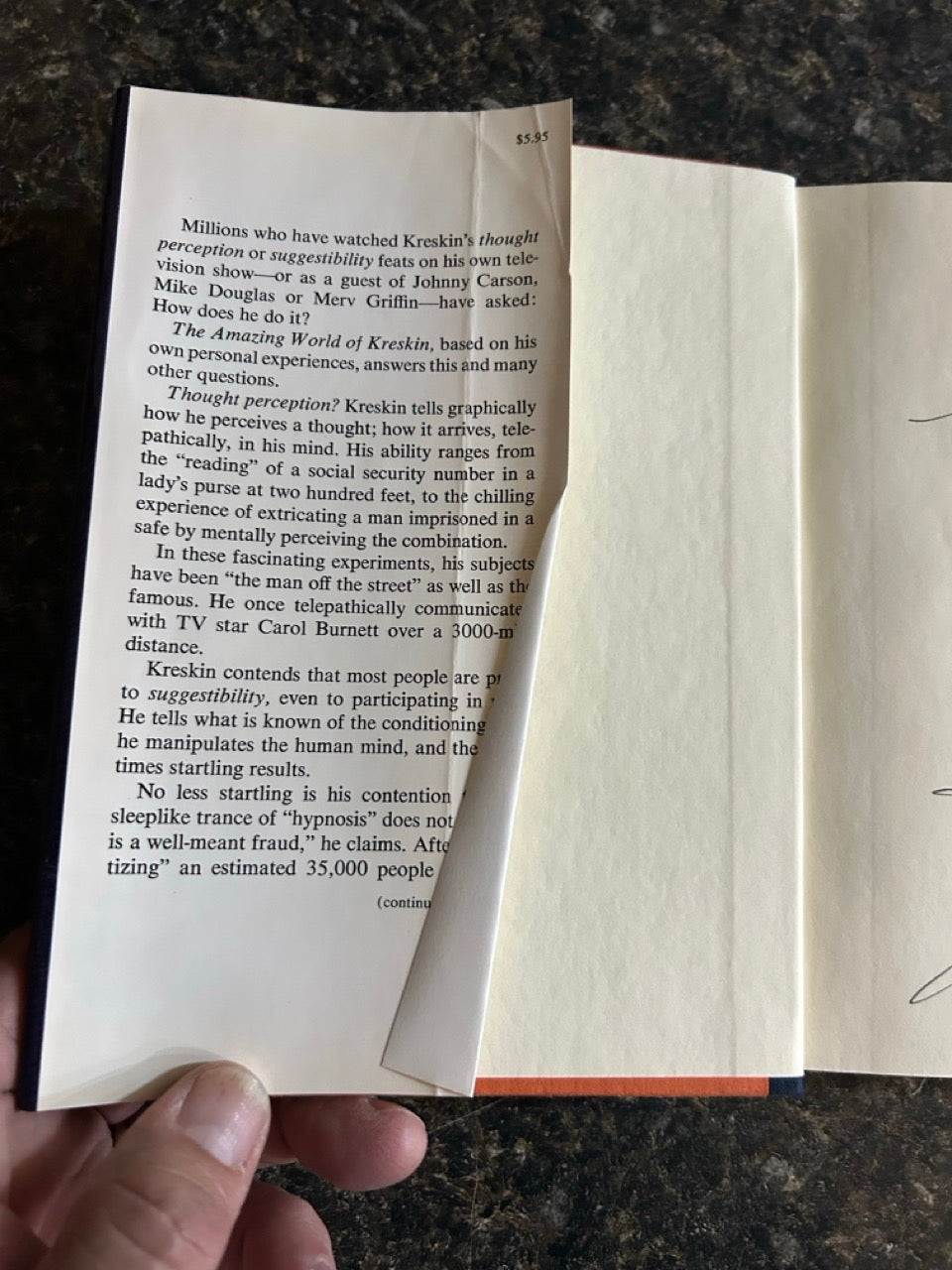 The Amazing World of Kreskin - Kreskin - SIGNED