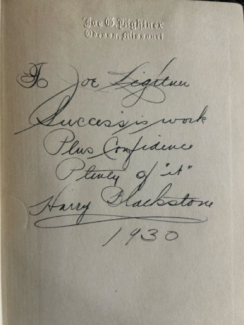 Blackstone's Secrets of Magic - Harry Blackstone Sr. - SIGNED