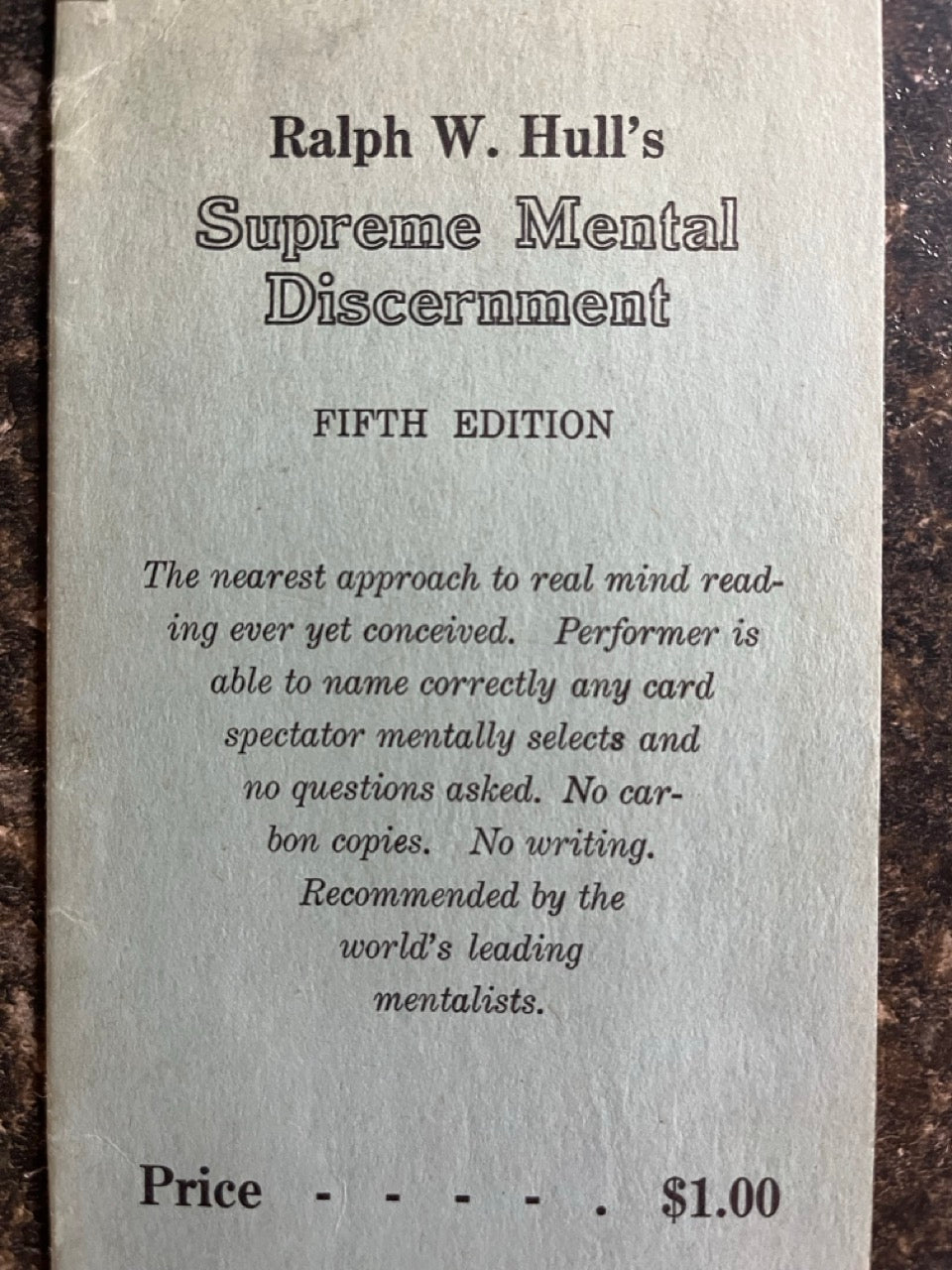 Testament of R.W. Hull/Supreme Mental Discernment - Trevor Hall