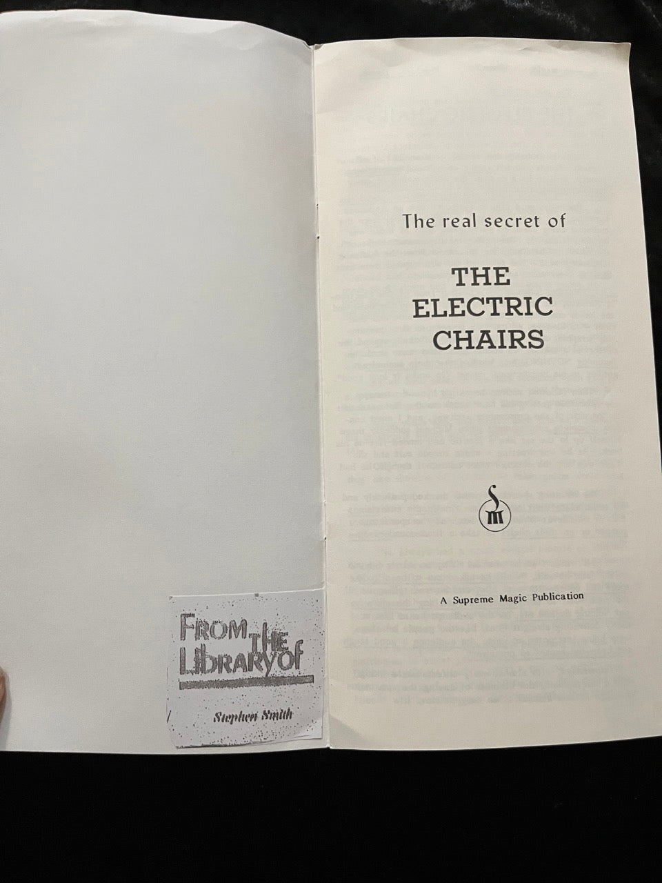 The Real Secret of The Electric Chairs - Supreme Magic