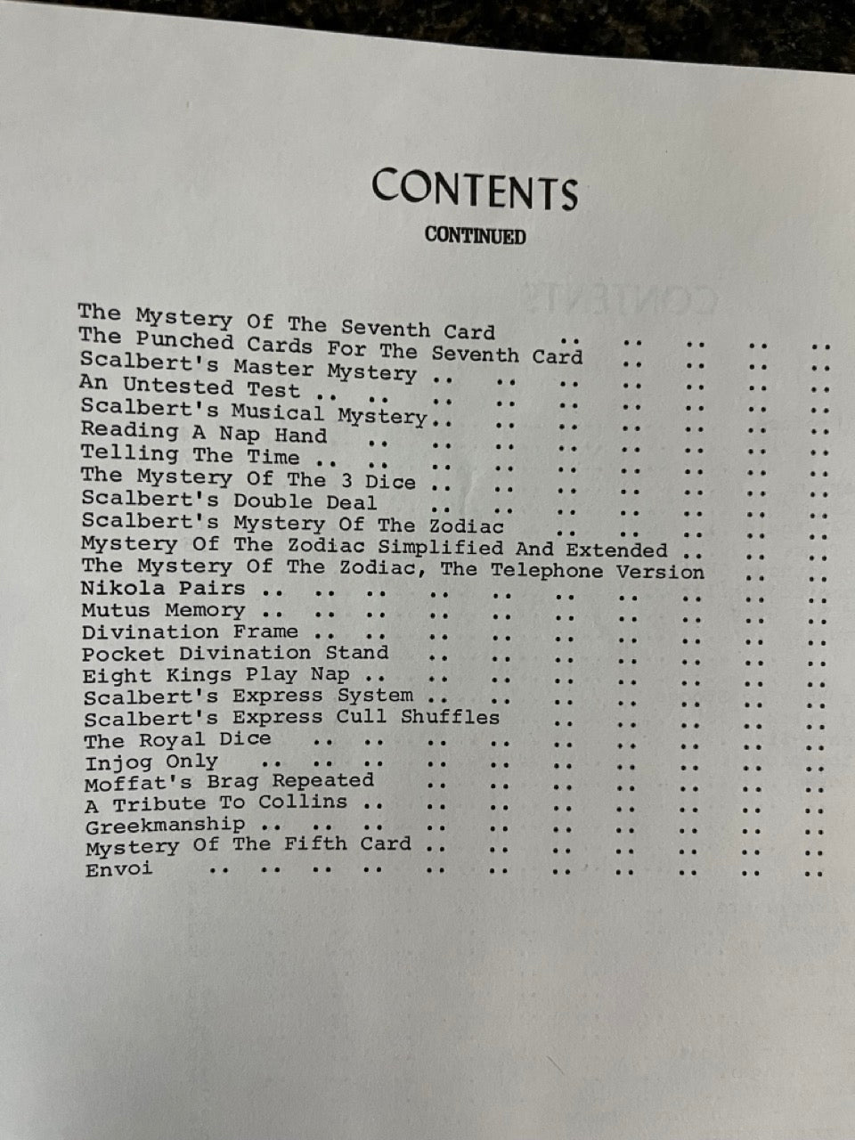 Scalbert's Selected Secrets - Geoffrey Scalbert (LIKE NEW)