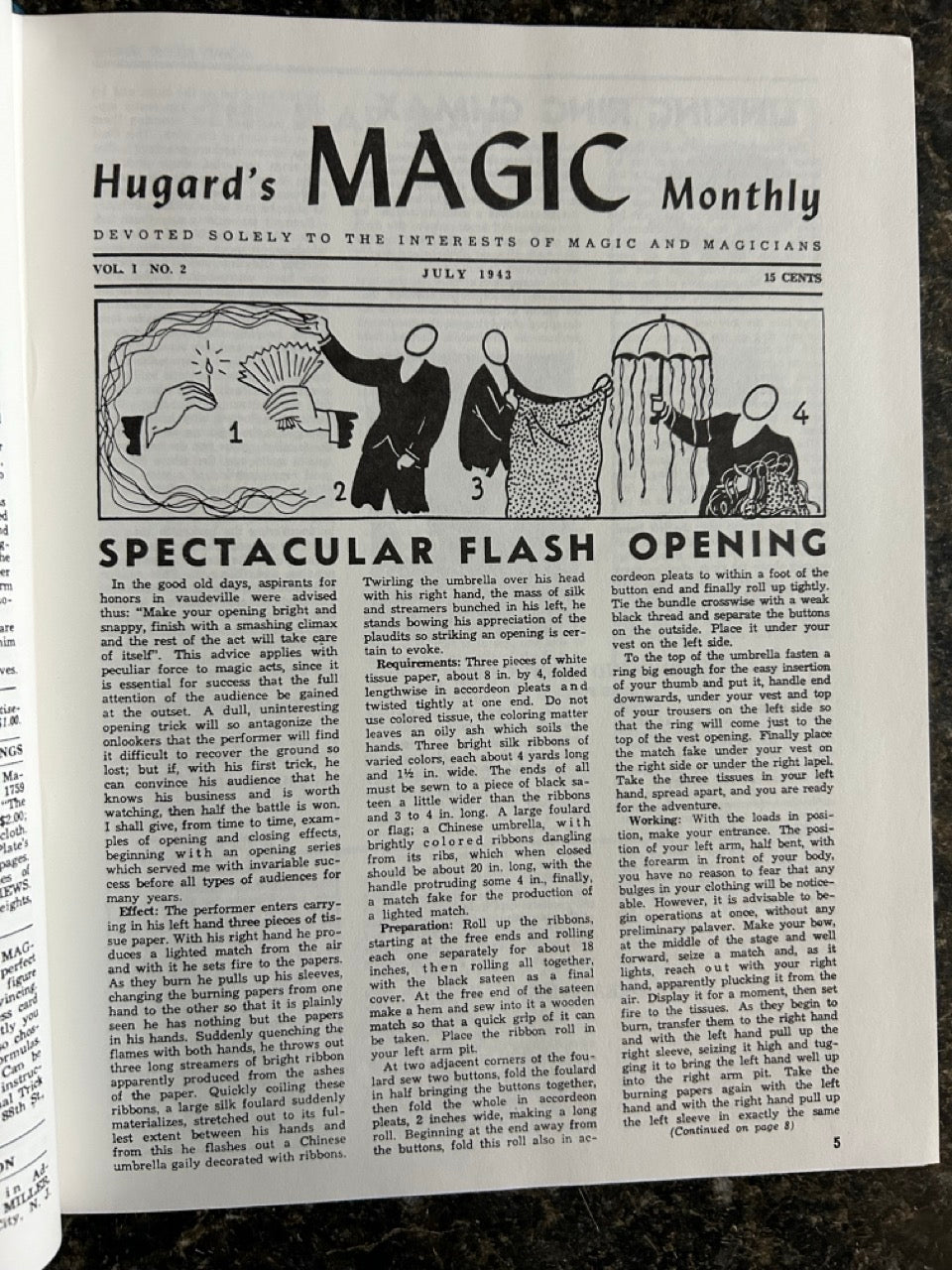 Hugard's Magic Monthly - Volumes 1-4 - Jean Hugard