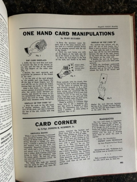 Hugard's Magic Monthly - Volumes 1-9 - Jean Hugard