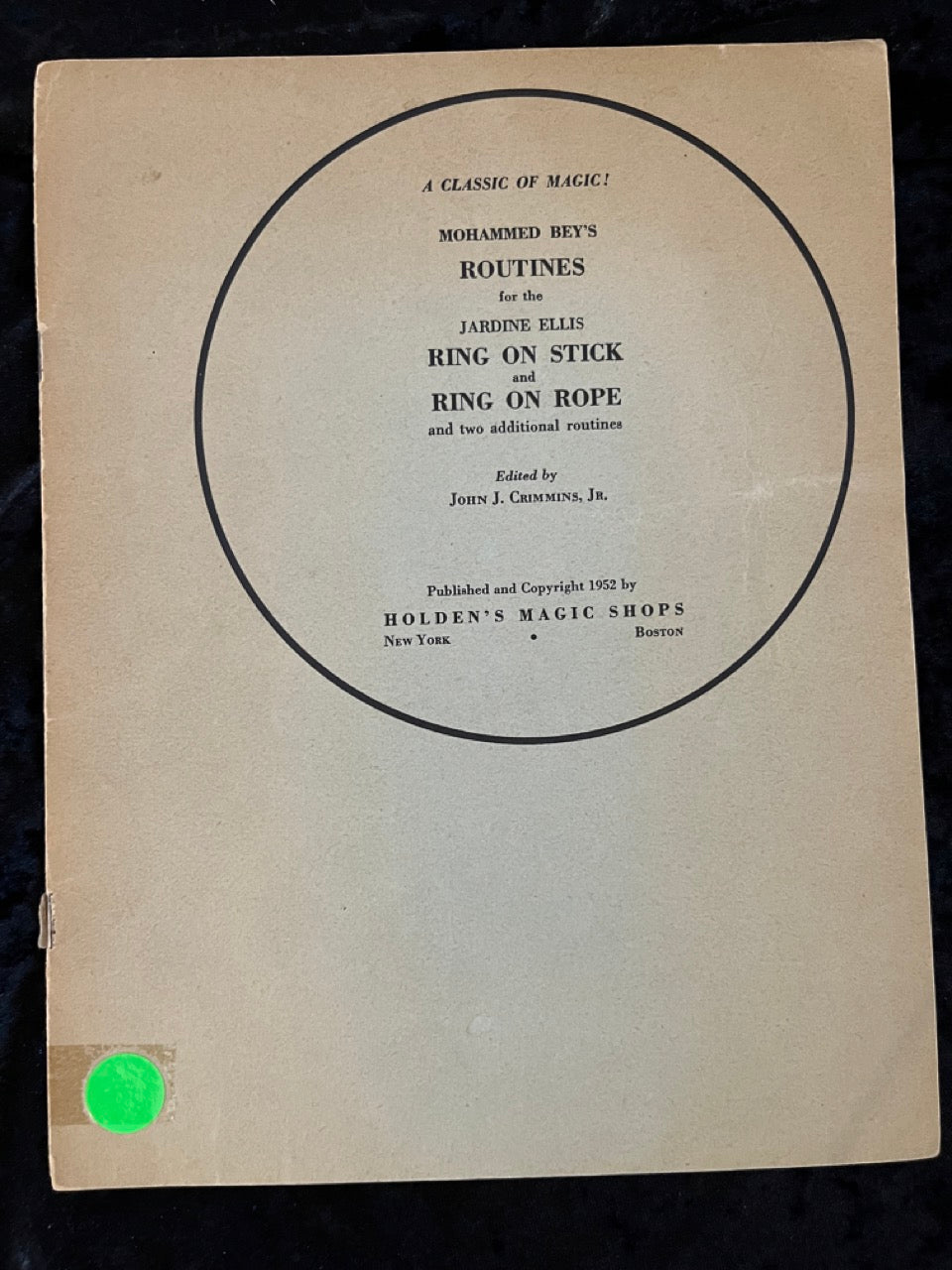 3 Classic Manuscripts - Mohammed Bey/ S. Leo Horowitz