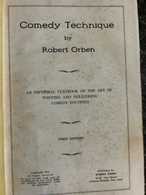 The Complete Comedian's Encyclopedia (Vol. 1) - Robert Orben
