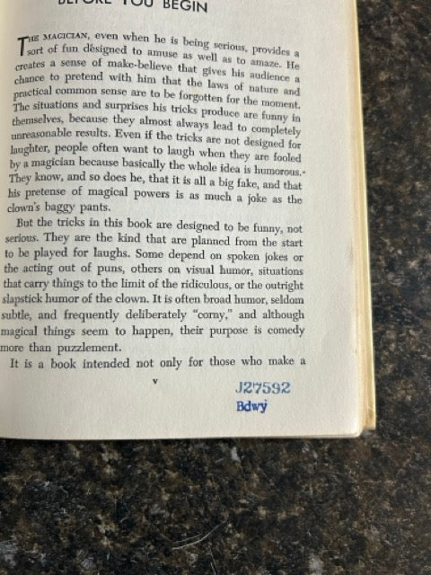 Bill Severn's Magic Comedy