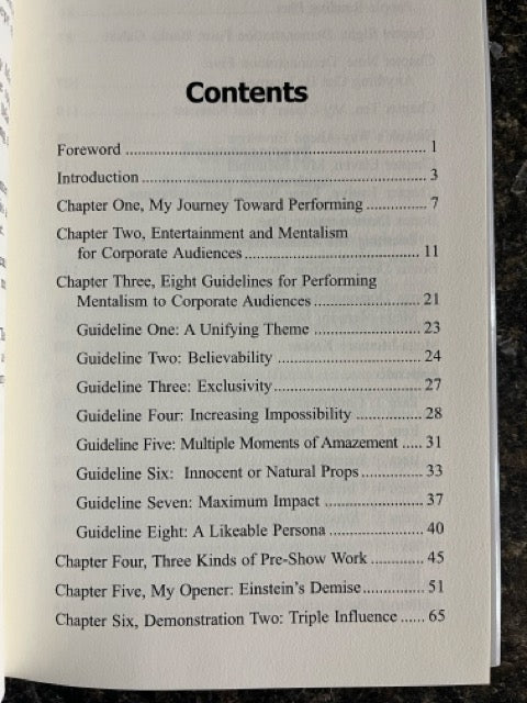 Mentalism Incorporated Vol. 1 - Chuck Hickok (2025 edition)