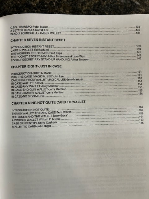 Card To Wallet: The Book - Jerry Mentzer