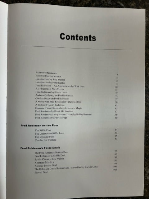 The Magic of Fred Robinson - Peter Duffie