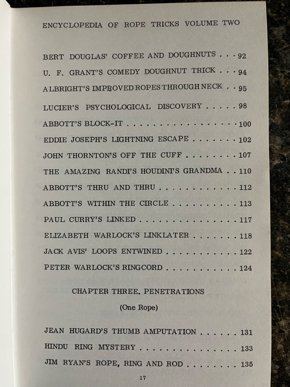 Abbott's Encyclopedia of Rope Tricks Vol.2 - Stewart James