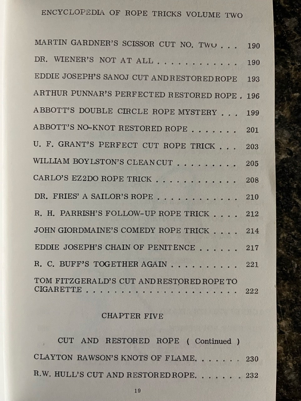 Abbott's Encyclopedia of Rope Tricks Vol.2 - Stewart James
