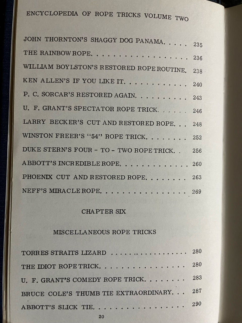 Abbott's Encyclopedia of Rope Tricks Vol.2 - Stewart James