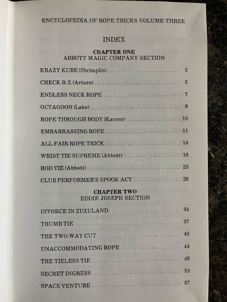 Abbott's Encyclopedia of Rope Tricks Vol. 3 - Stewart James