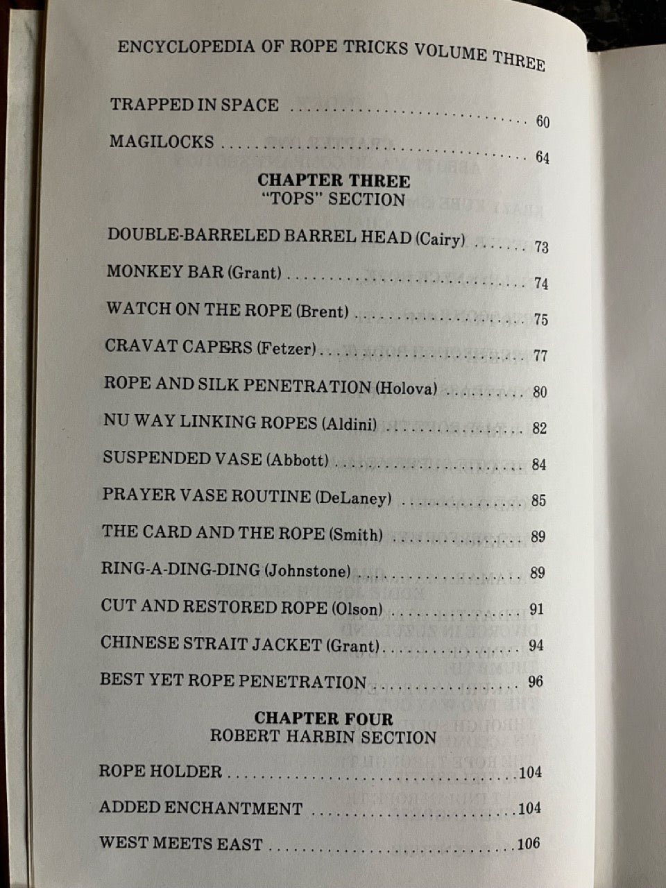 Abbott's Encyclopedia of Rope Tricks Vol. 3 - Stewart James