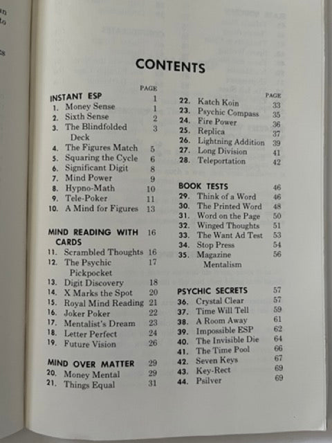 Self-Working Mental Magic - Karl Fulves