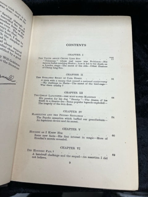 Secrets of Famous Illusionists - Will Goldston (1933 ed.)