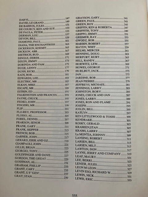 The Magic Castle Walls of Fame - Ted Salter/Nielsen Magic