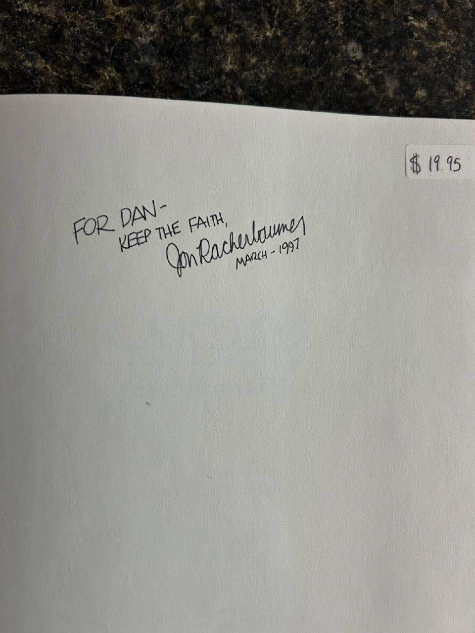 Cardfixes - Jon Racherbaumer - SIGNED