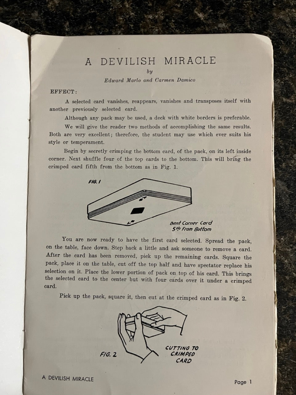 A devilish Miracle - Edward Marlo & Carmen Damico