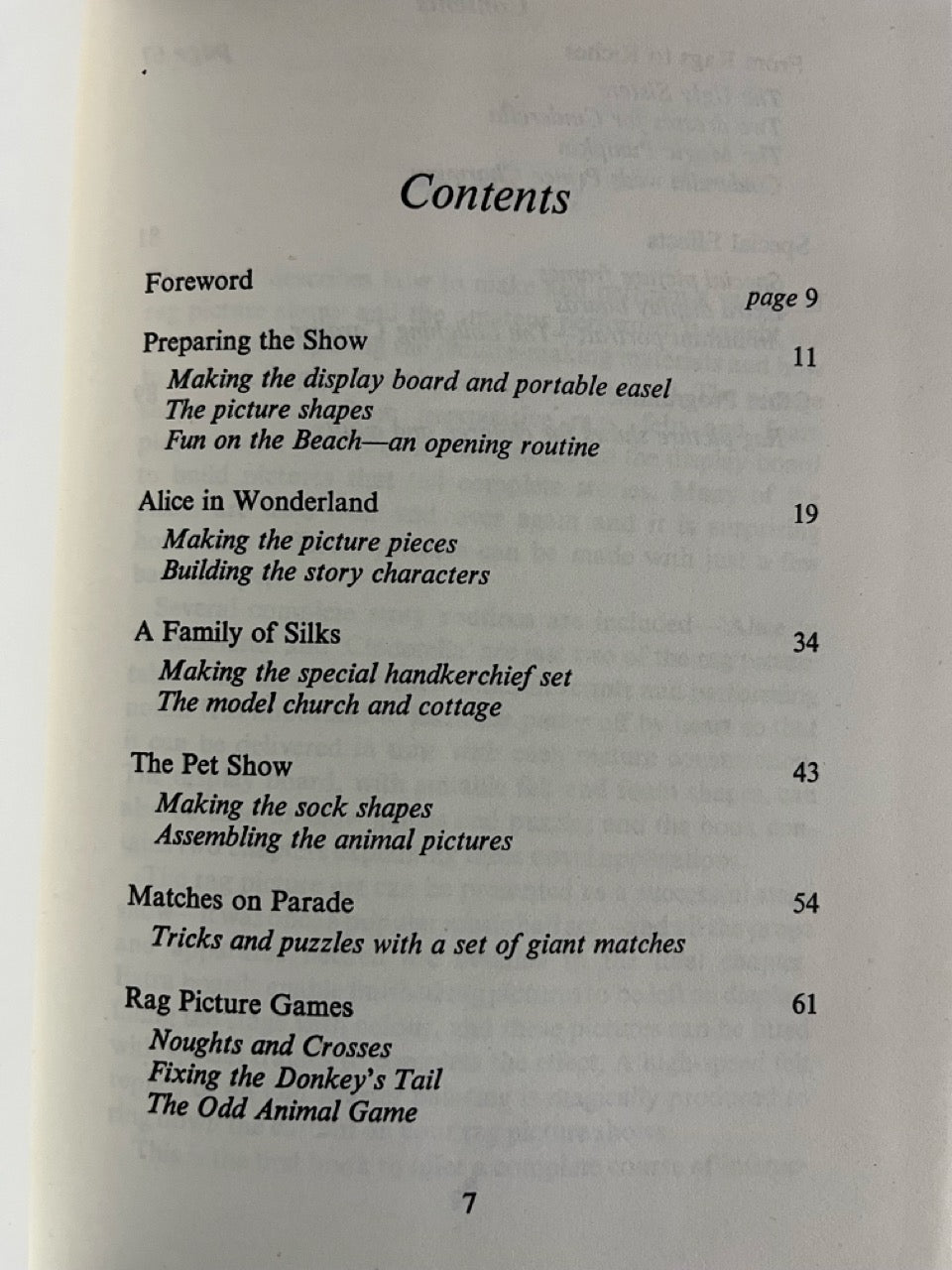 Rag Picture Shows - Eric Hawkesworth