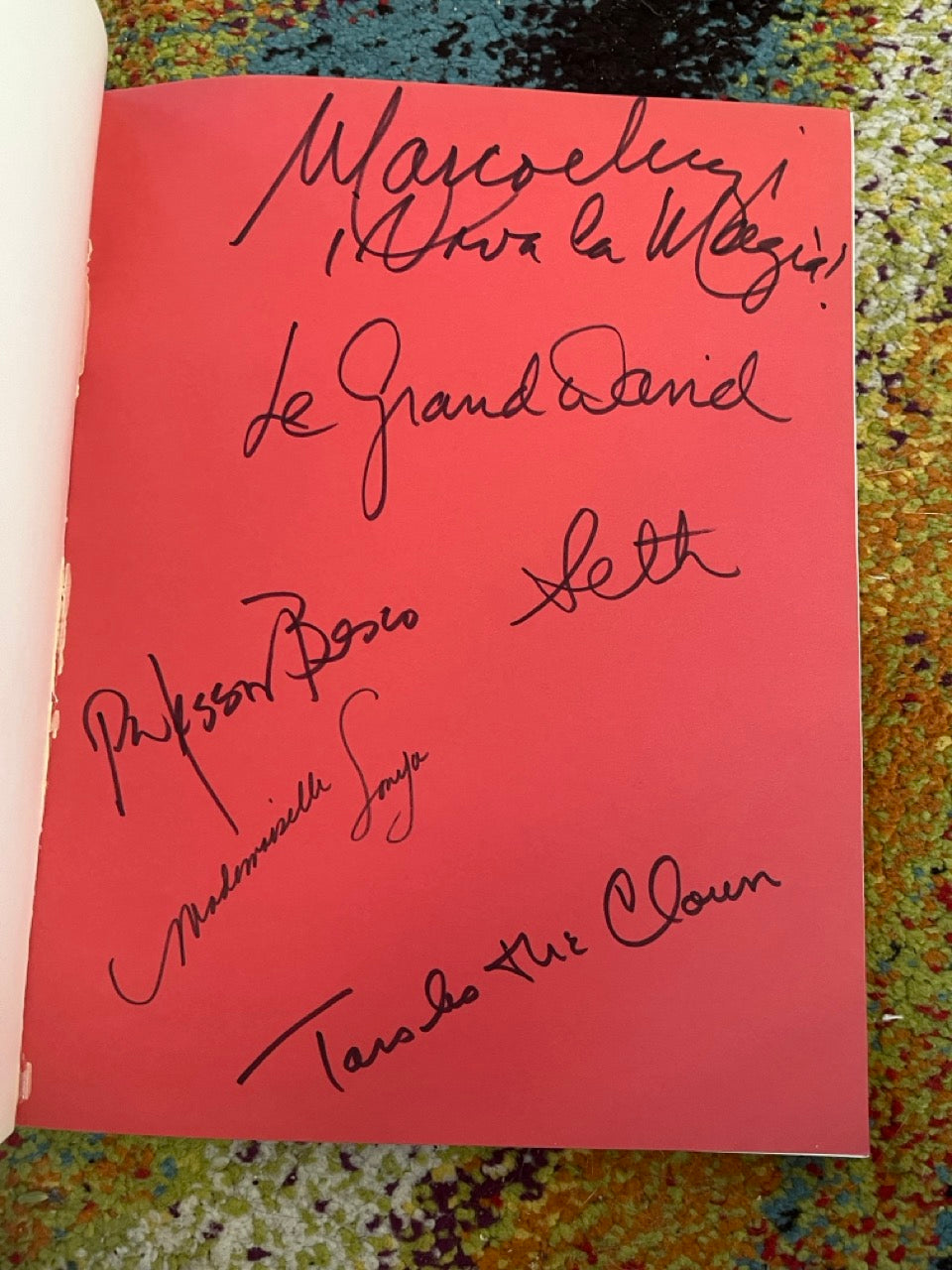 Le Grand David Souvenir Program - SIGNED