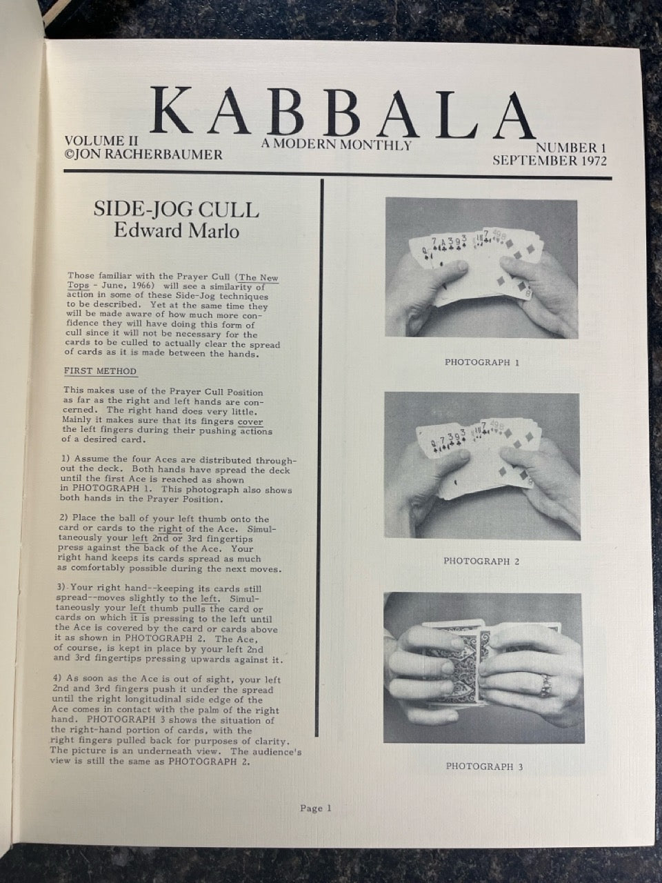Kabbala (Vols. 1 & 2) - Jon Racherbaumer