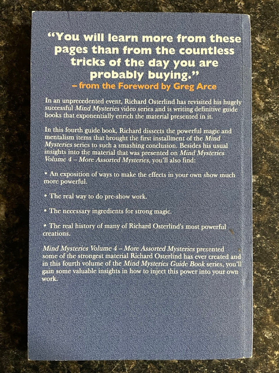 Mind Mysteries Guide Book, Vol. 4: More Assorted Mysteries - Richard Osterlind