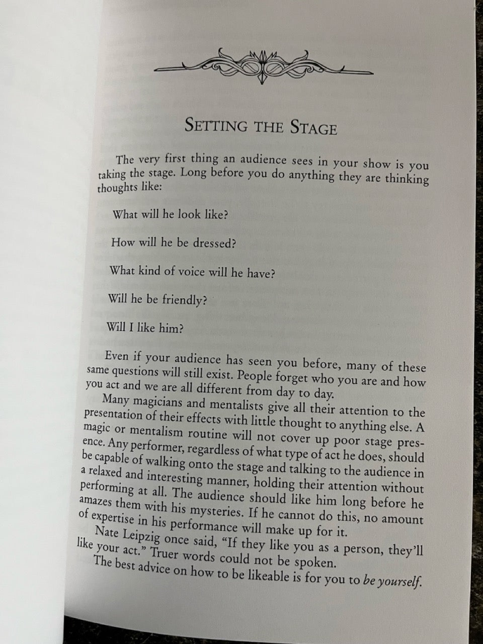 The Principles of Mentalism - Richard Osterlind (used copy)